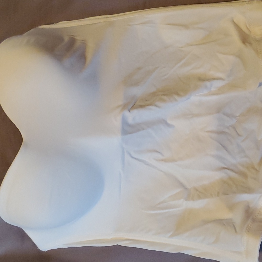 White corset strapless bra size M